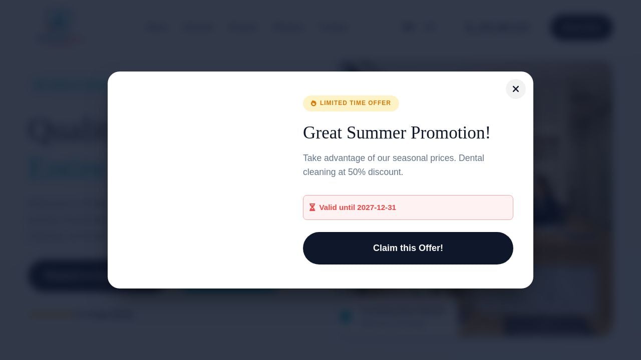 Screenshot of Robertson-dental.com