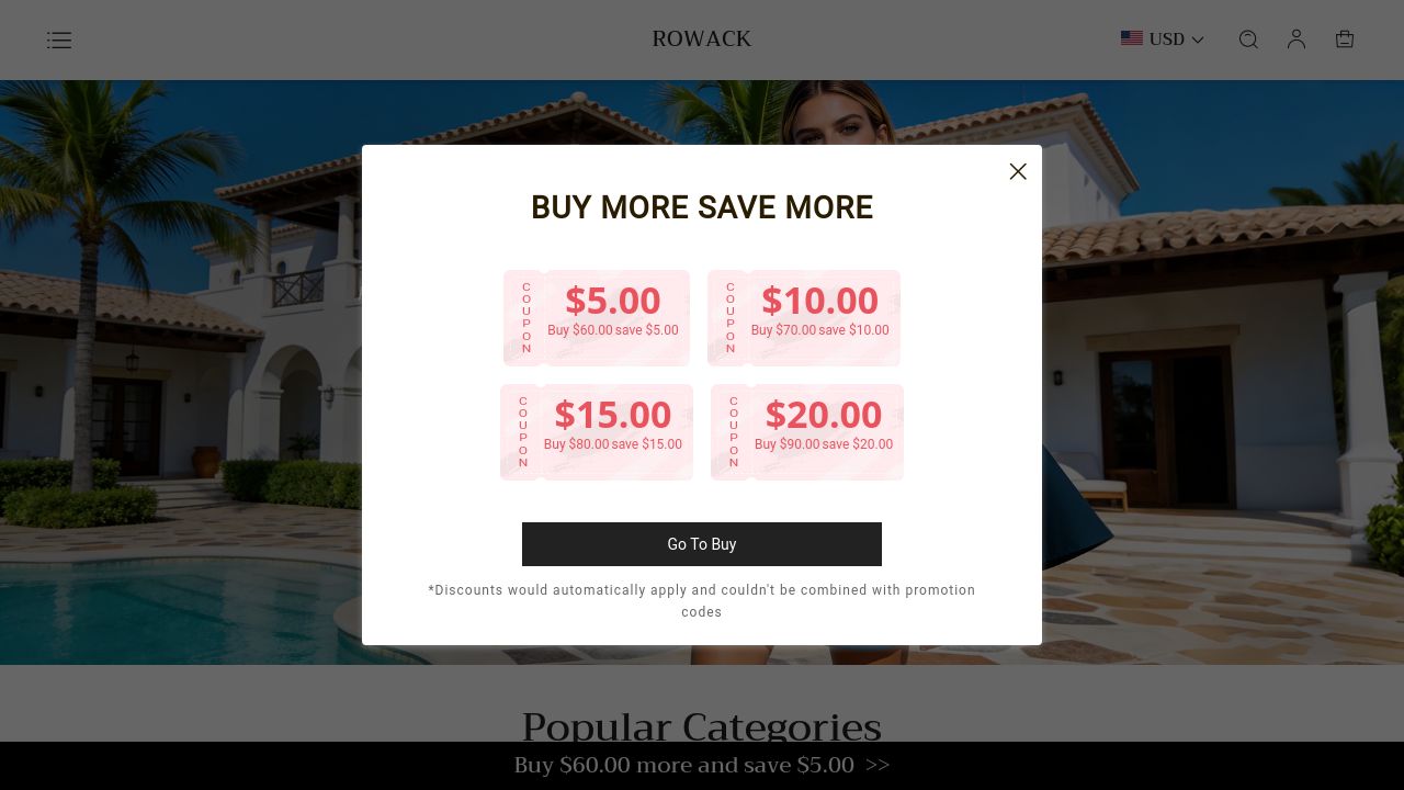 Screenshot of Rowack.com