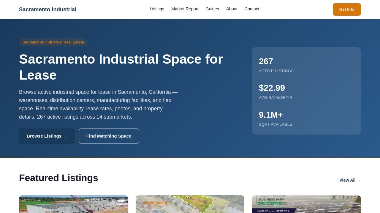 Screenshot of Sacramentoindustrial.com