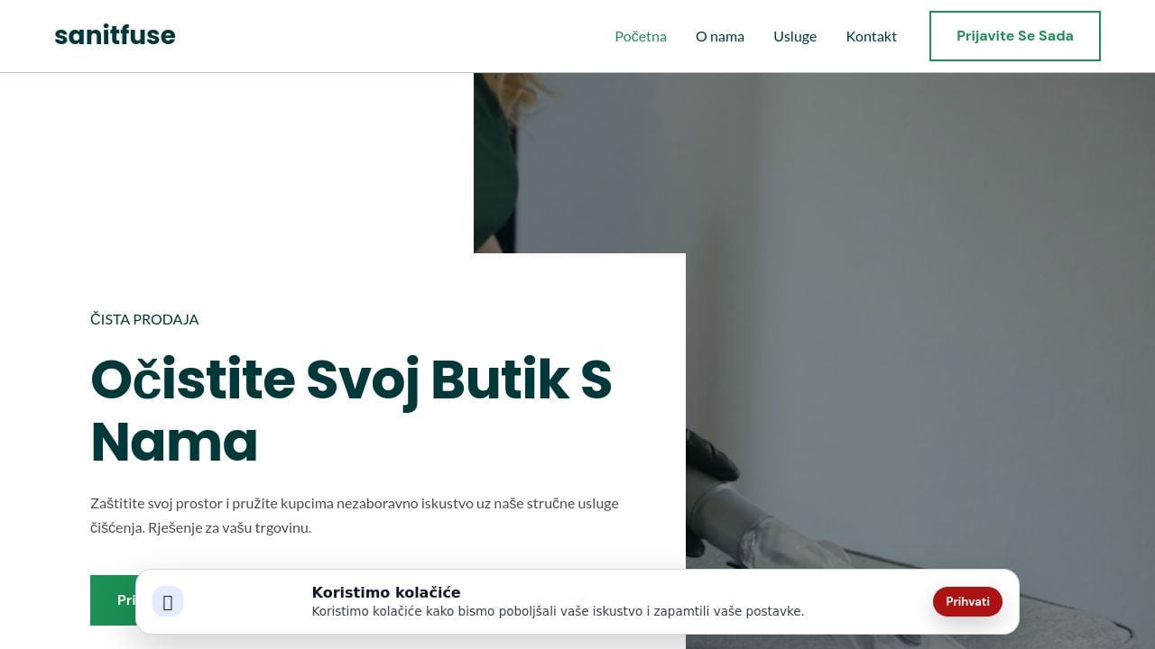 Screenshot of Sanitfuse.company