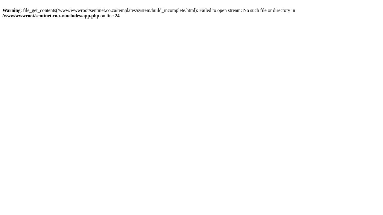 Screenshot of Sentinet.co.za