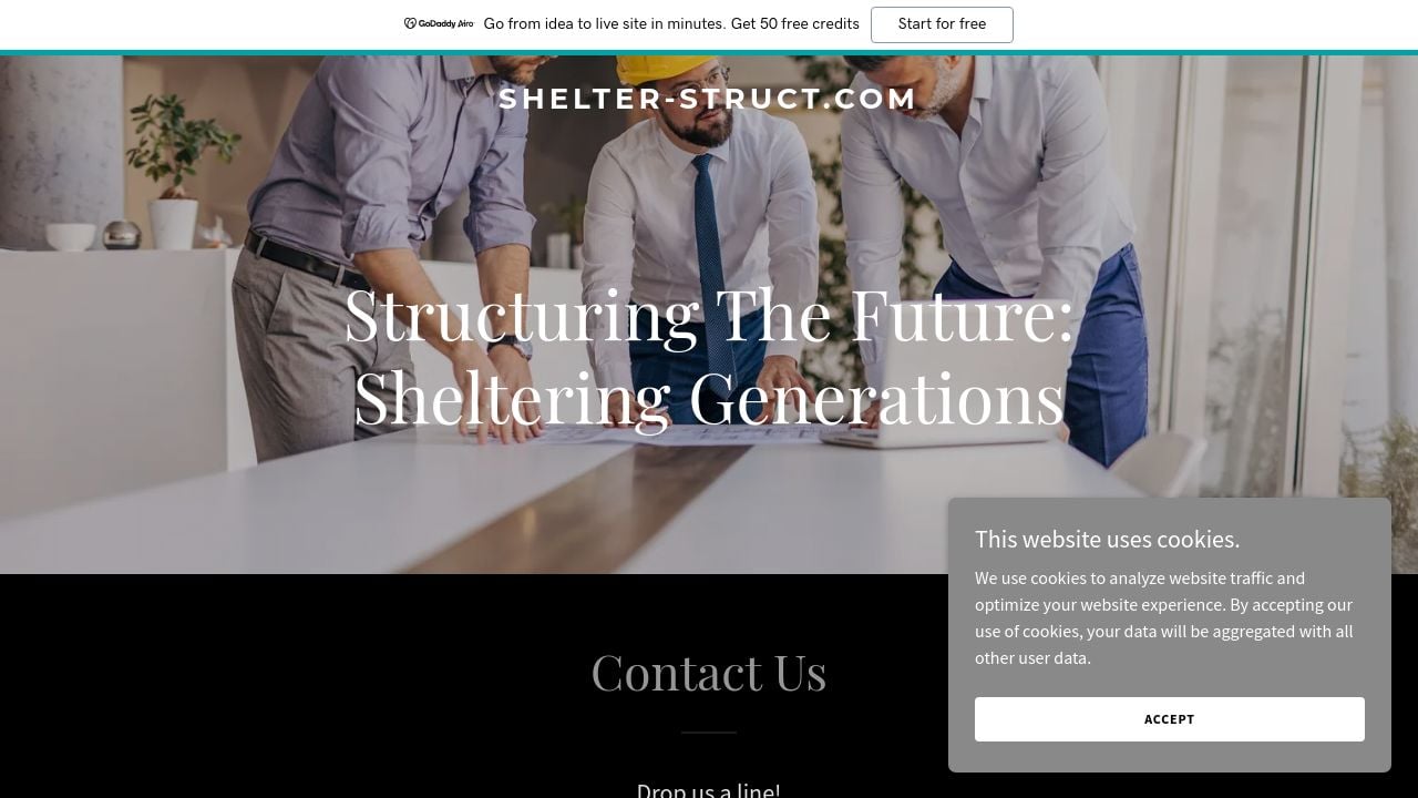 Screenshot of Shelter-struct.com