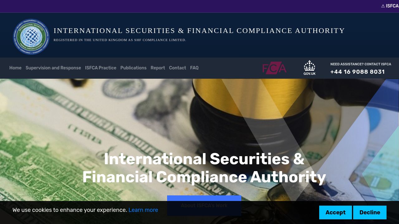 Screenshot of Shf-isfca.com