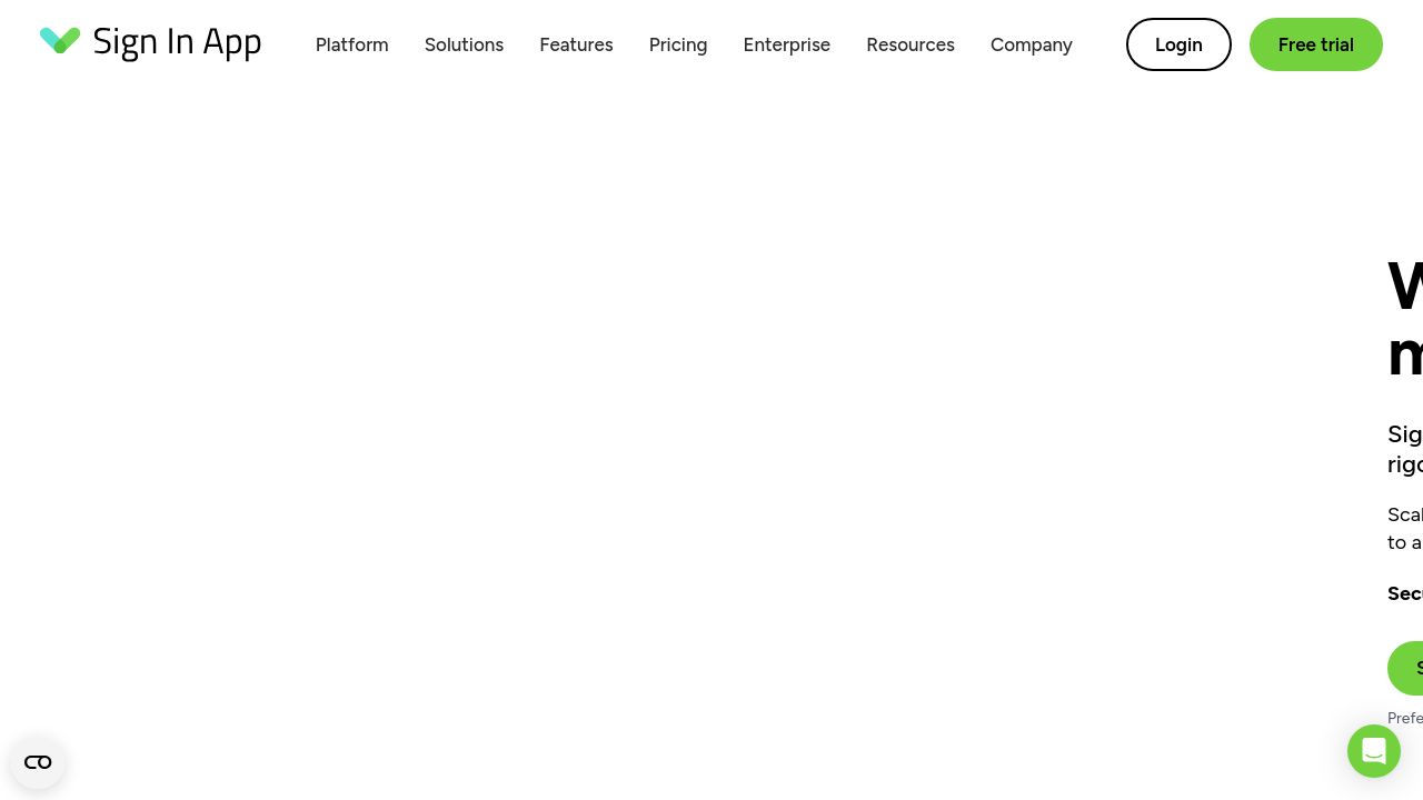 Screenshot of Signinapp.com