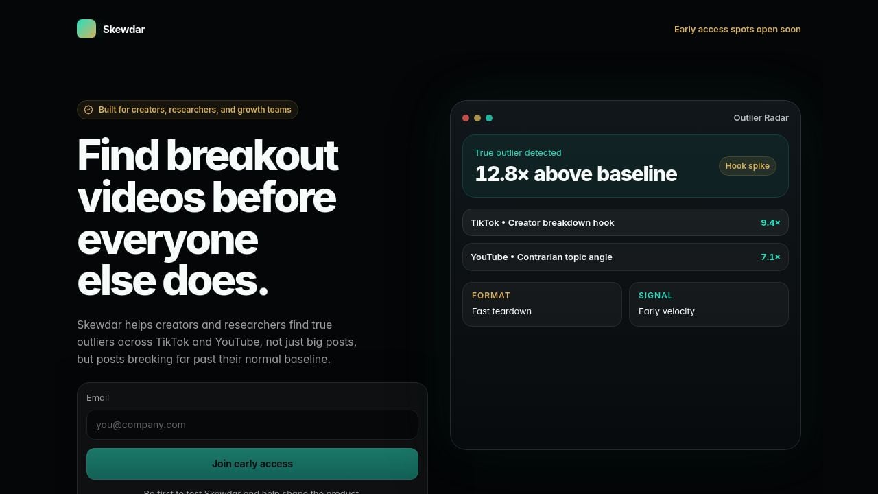 Screenshot of Skewdar.com