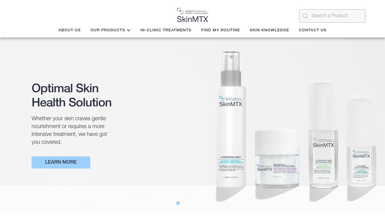 Screenshot of Skinmtx.com