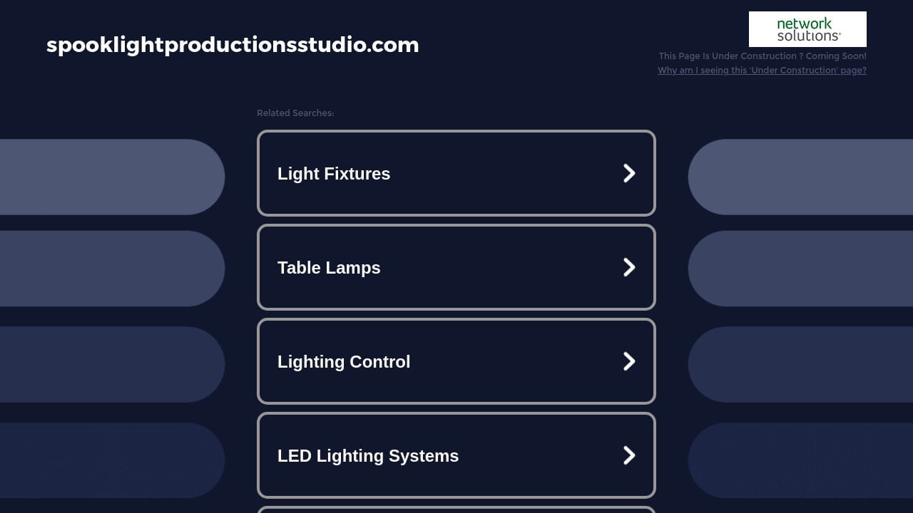 Screenshot of Spooklightproductionsstudio.com