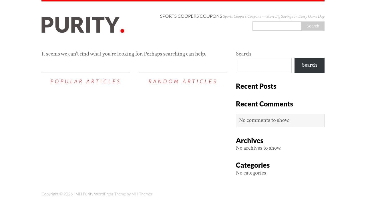 Screenshot of Sportscooperscoupons.com
