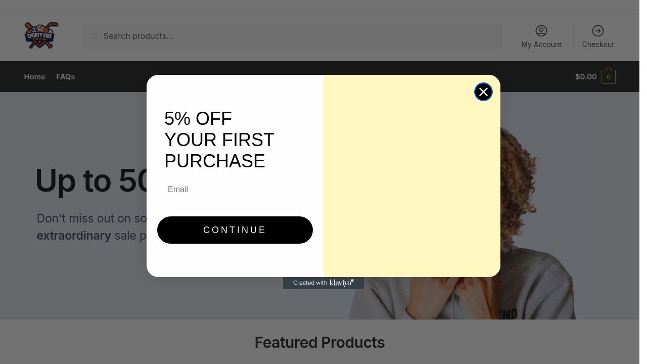Screenshot of Sportyvibeclothing.com