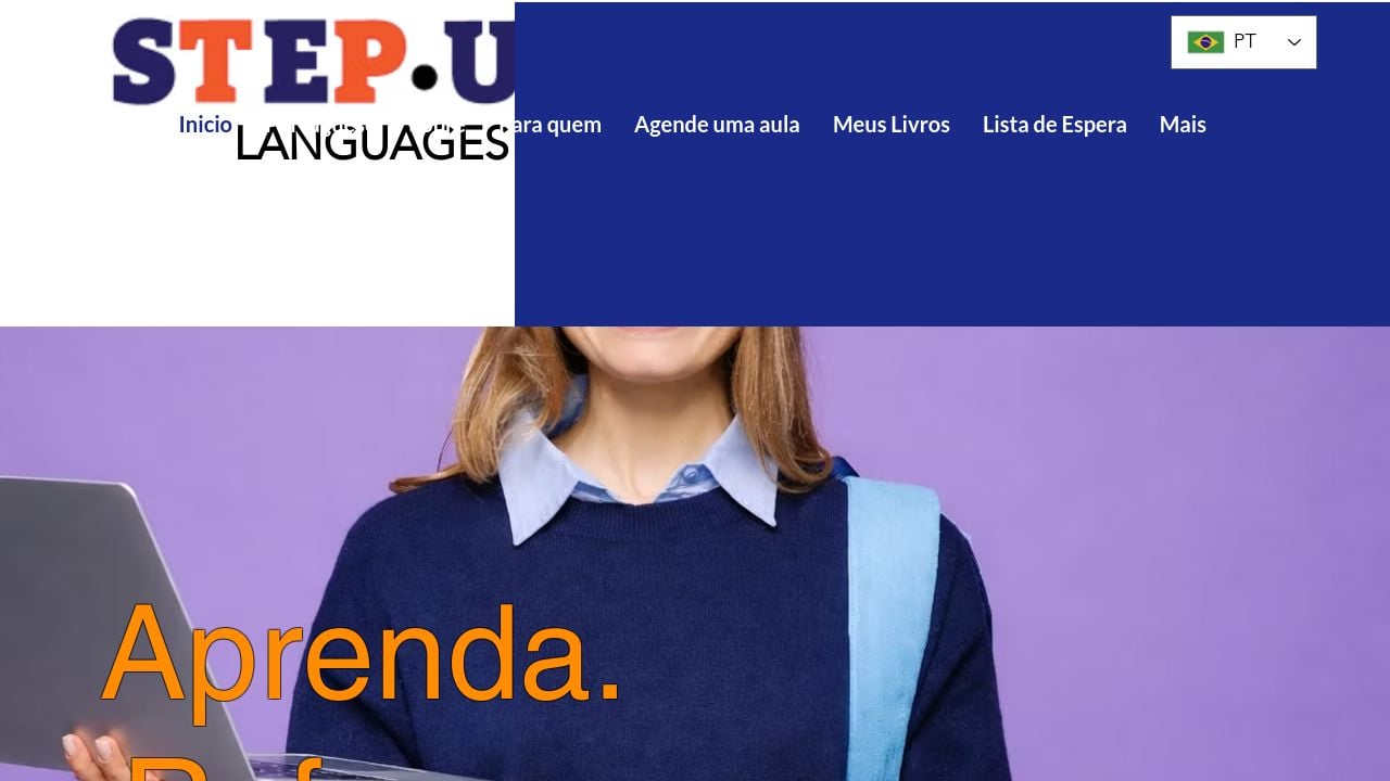 Screenshot of Stepuplanguages.com.br