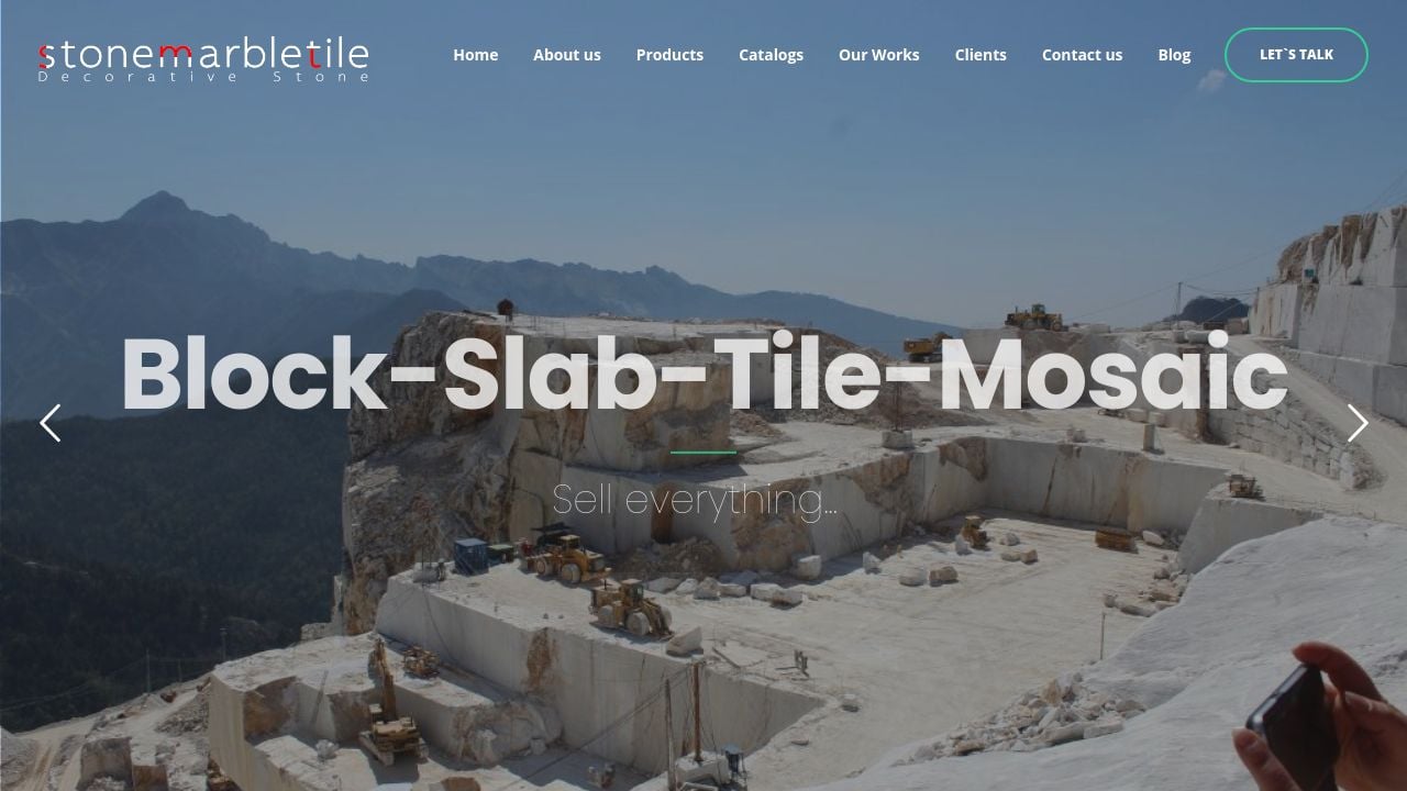 Screenshot of Stonemarbletile.com
