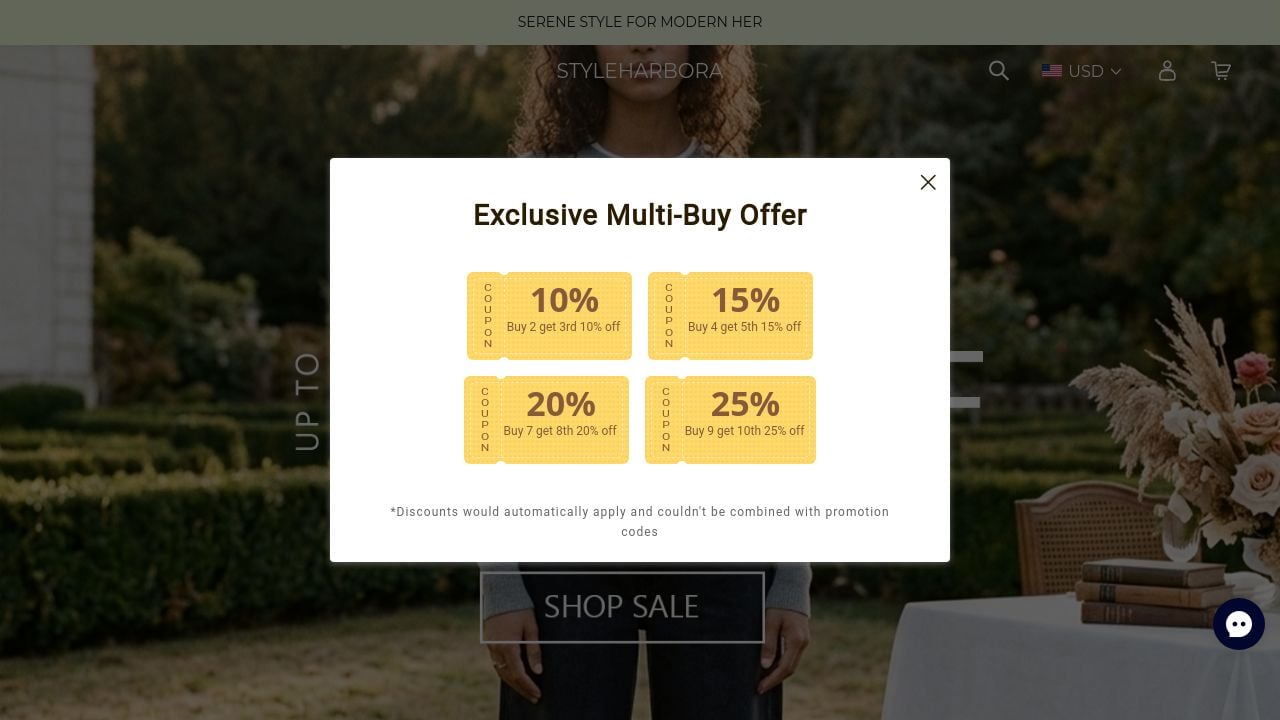 Screenshot of Styleharbora.com