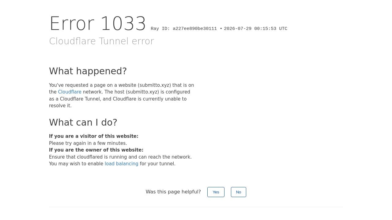Screenshot of Submitto.xyz