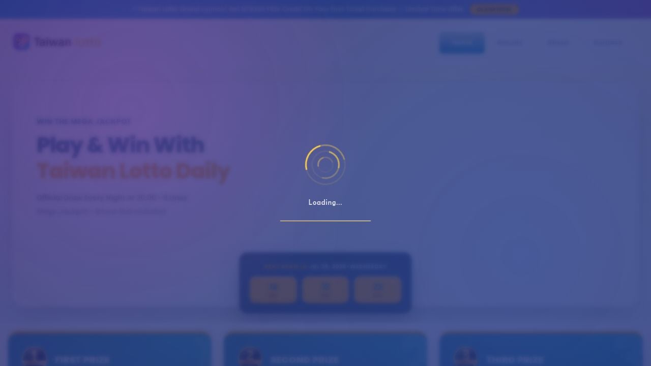 Screenshot of Taiwan-lotto.live