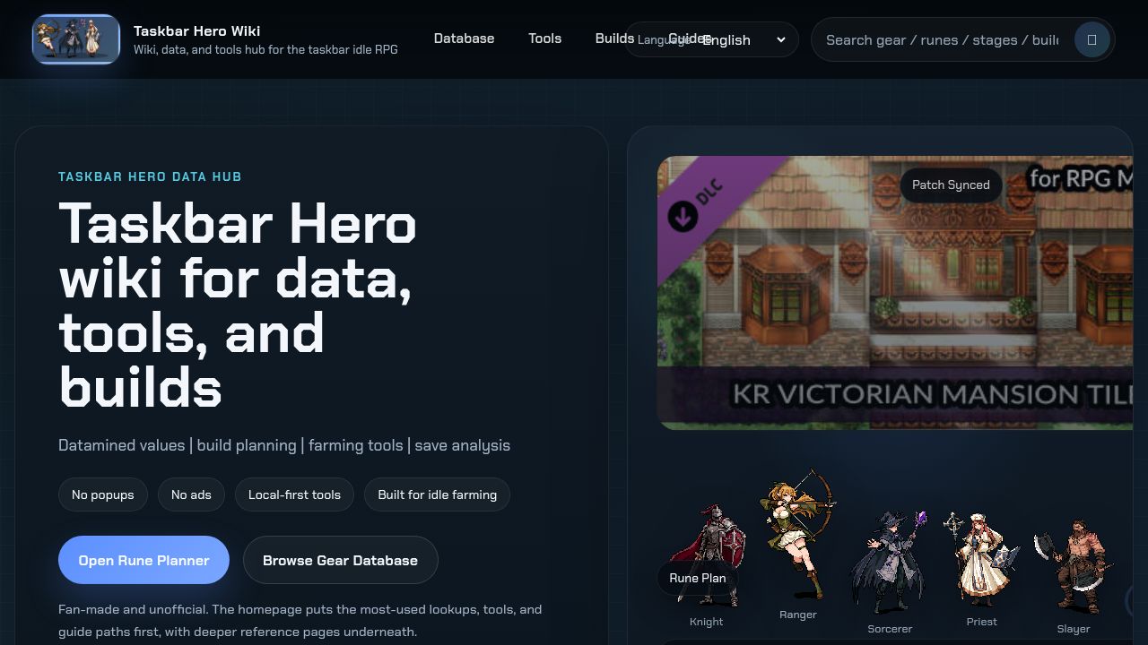 Screenshot of Taskbarherohub.online