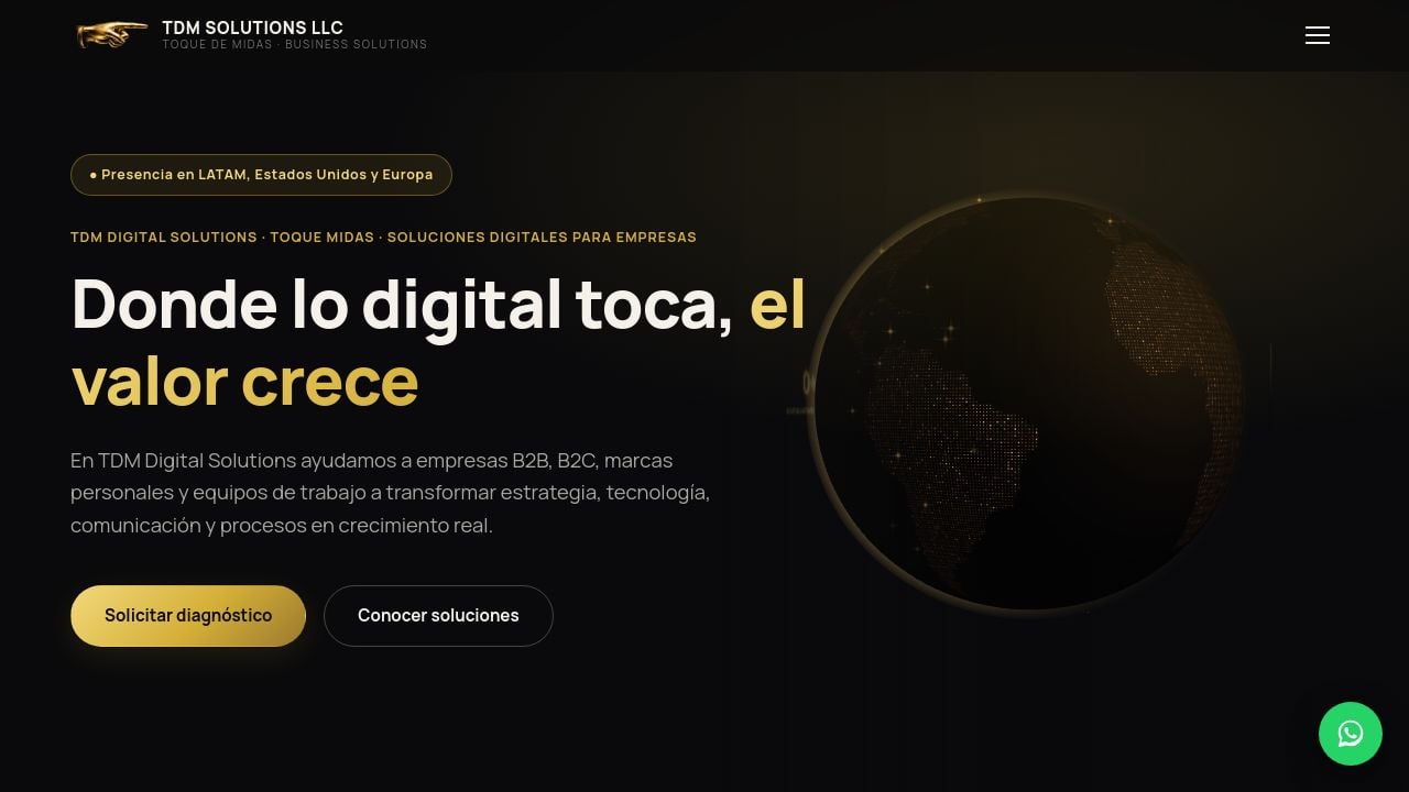 Screenshot of Tdm-digitalsolutions.com