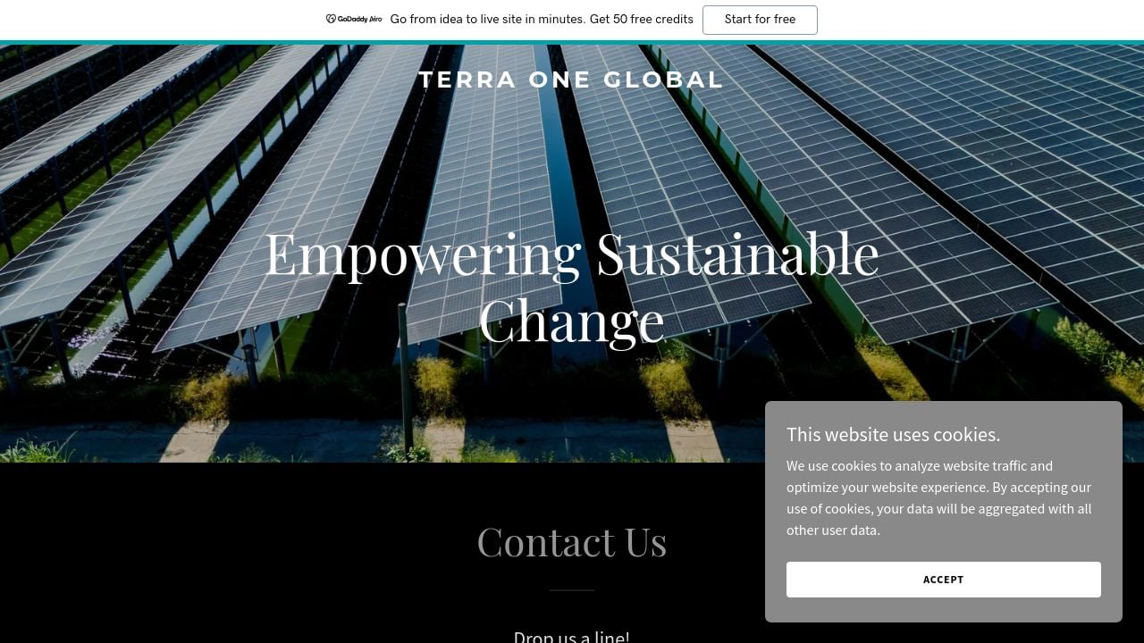 Screenshot of Terraoneglobal.com