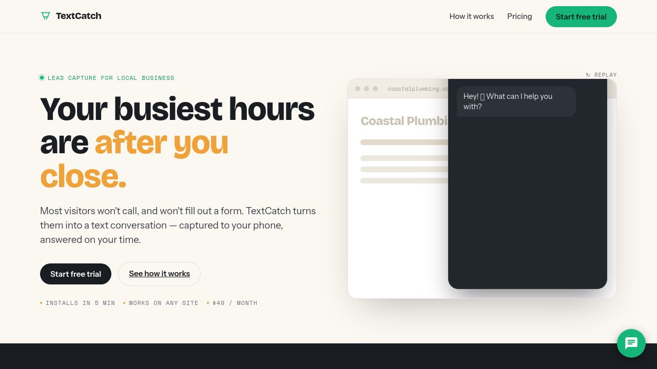 Screenshot of Textcatch.app