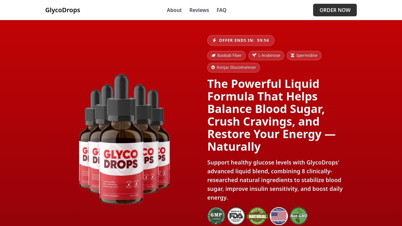 Screenshot of Theglycodrops.com