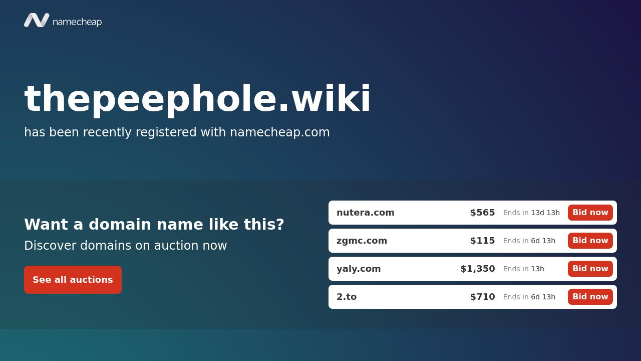 Screenshot of Thepeephole.wiki