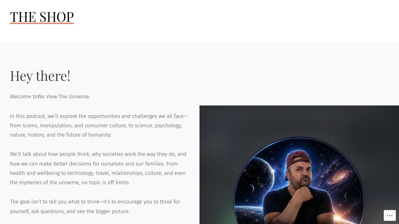 Screenshot of Theuniverseonline.org