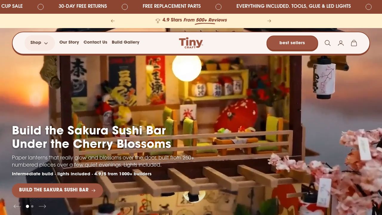 Screenshot of Tinycraft.co