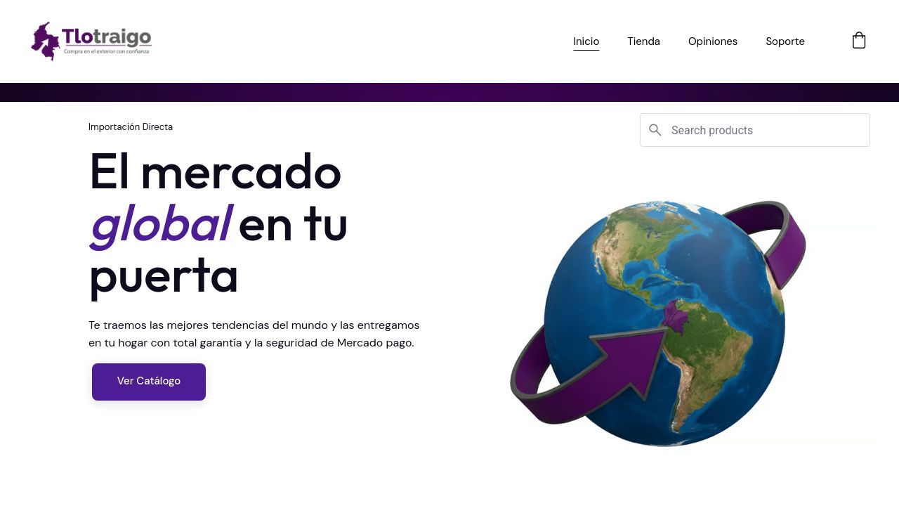 Screenshot of Tlotraigo.com.co