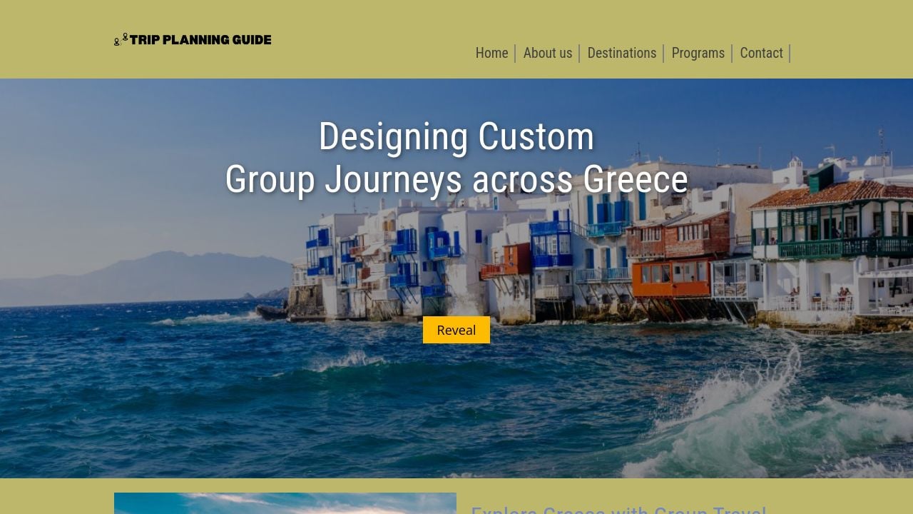 Screenshot of Tripplanningguide.online