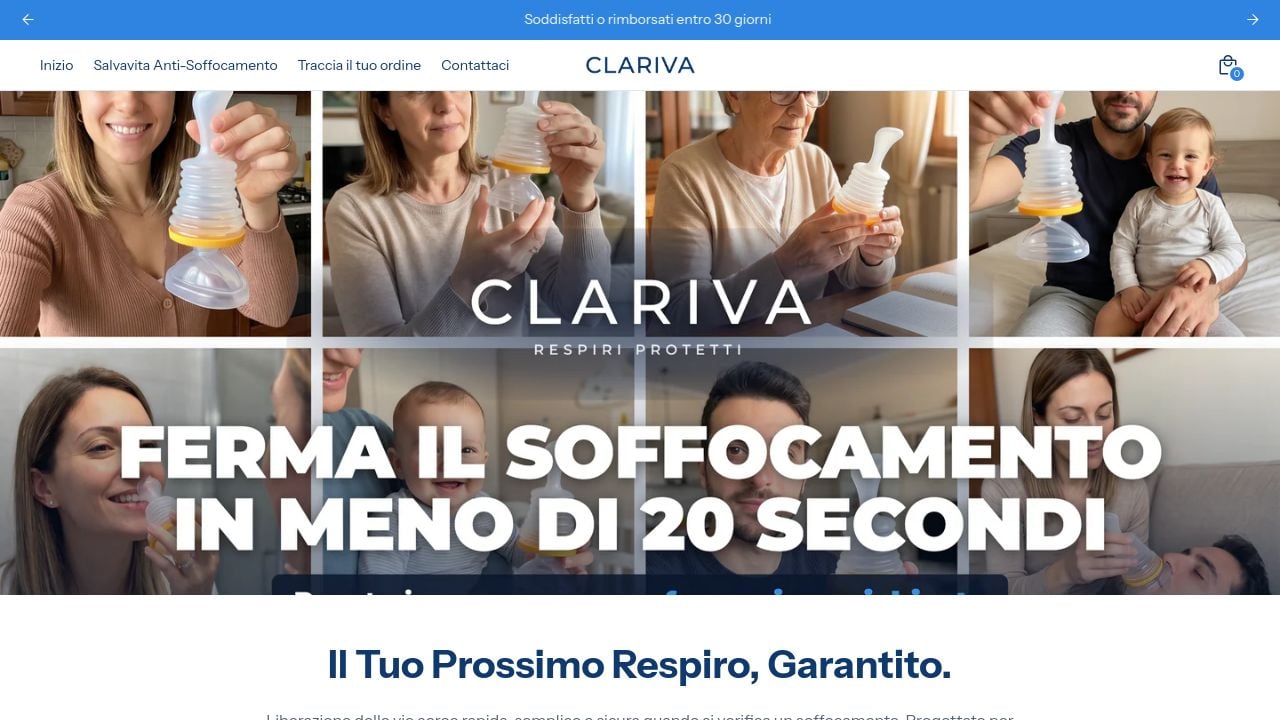 Screenshot of Trustclariva.com