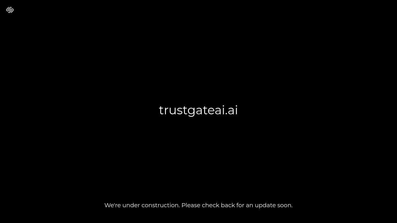 Screenshot of Trustgateai.ai