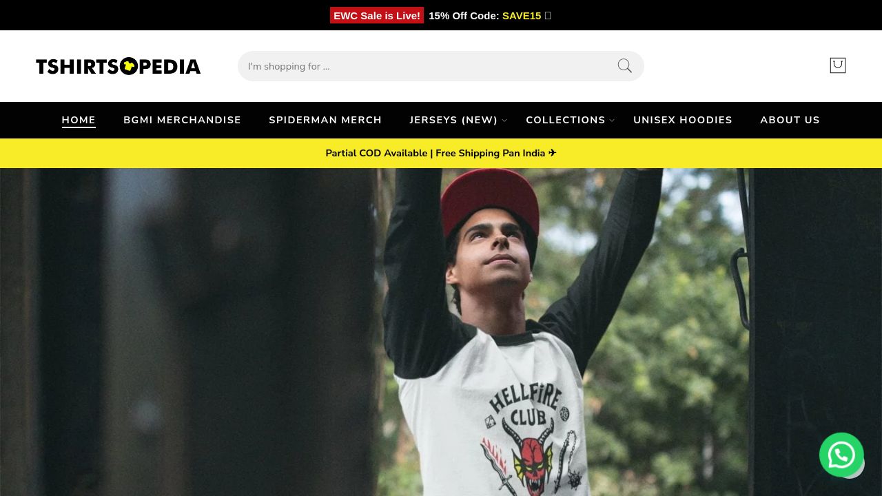 Screenshot of Tshirtsopedia.com