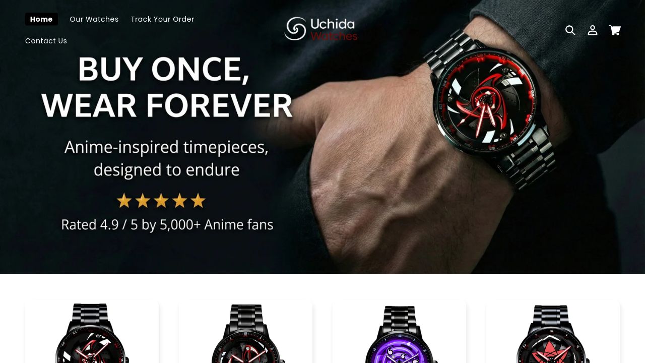 Screenshot of Uchihawatches.com