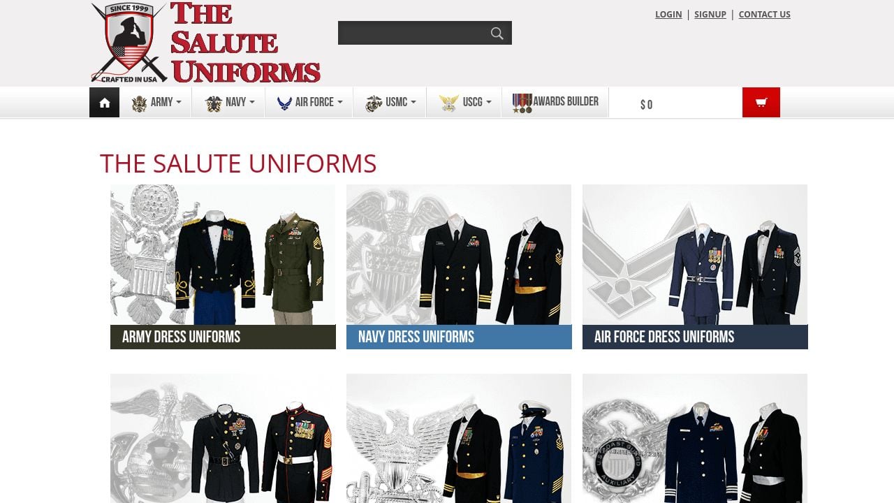 Screenshot of Uniforms-4u.com