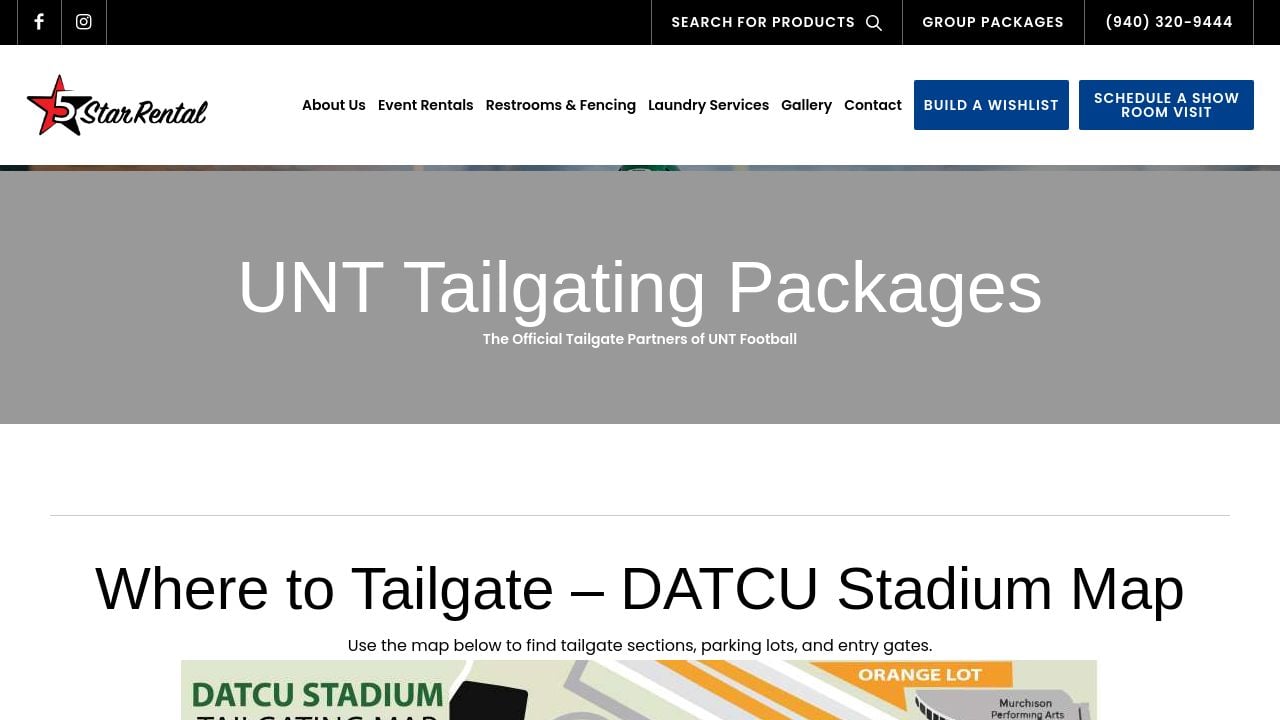 Screenshot of Unttailgate.com