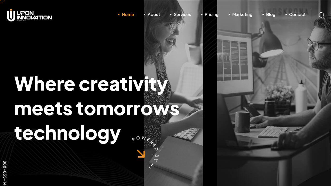 Screenshot of Uponinnovation.com