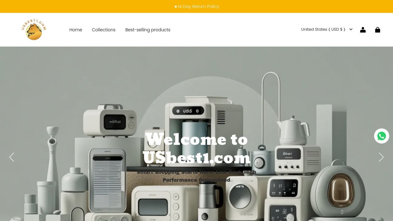 Screenshot of Usbest1.com