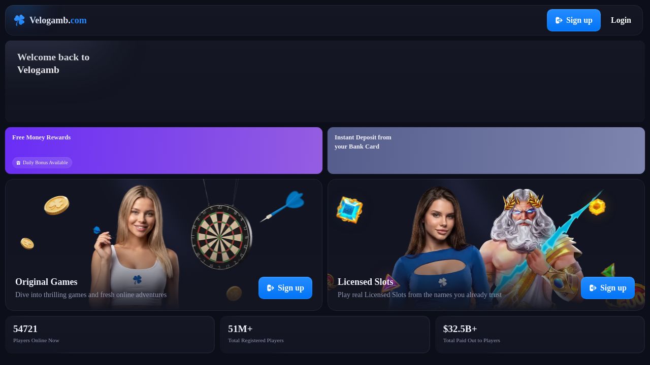 Screenshot of Velogamb.com