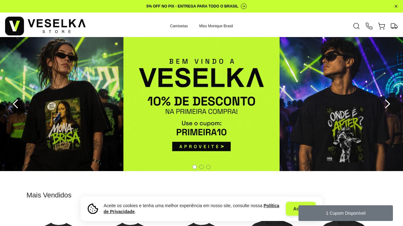 Screenshot of Veselkastore.com.br