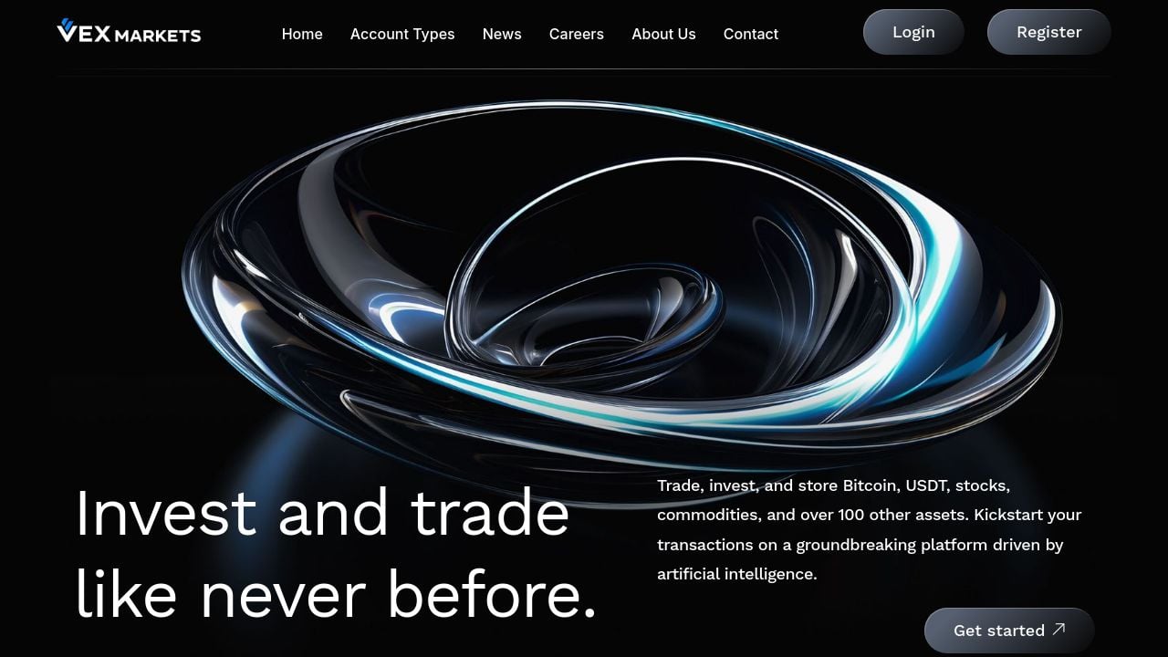Screenshot of Vex-markets.com