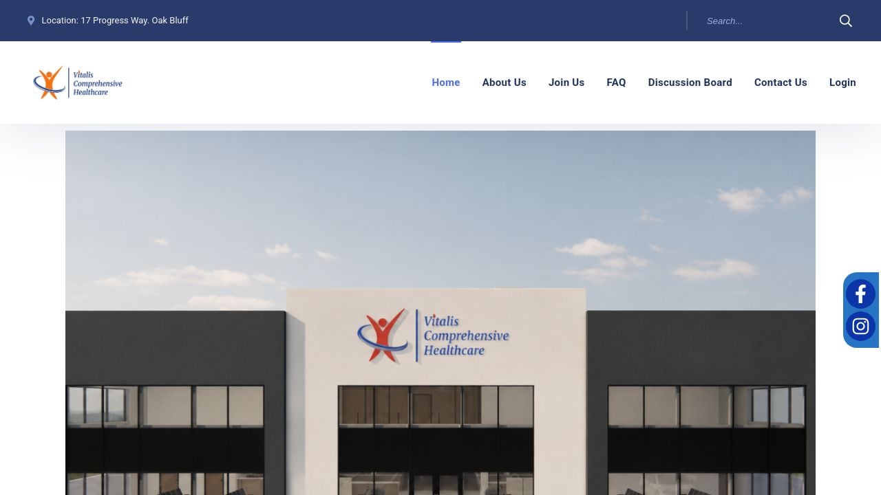 Screenshot of Vitalishealthcare.ca