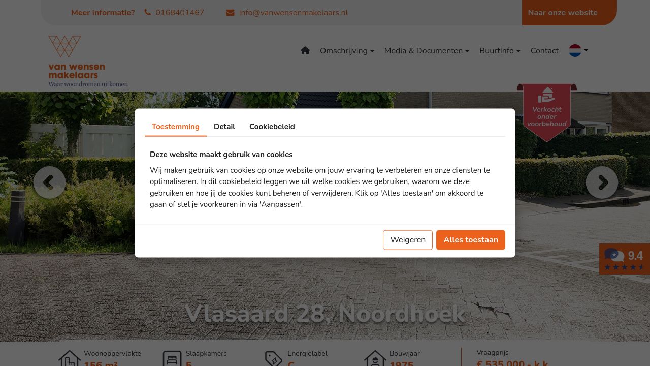 Screenshot of Vlasaard28.nl
