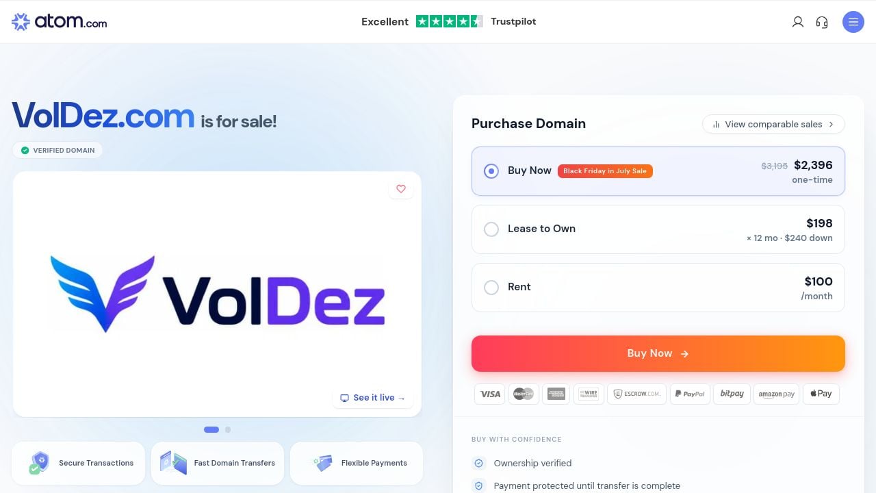 Screenshot of Voldez.com