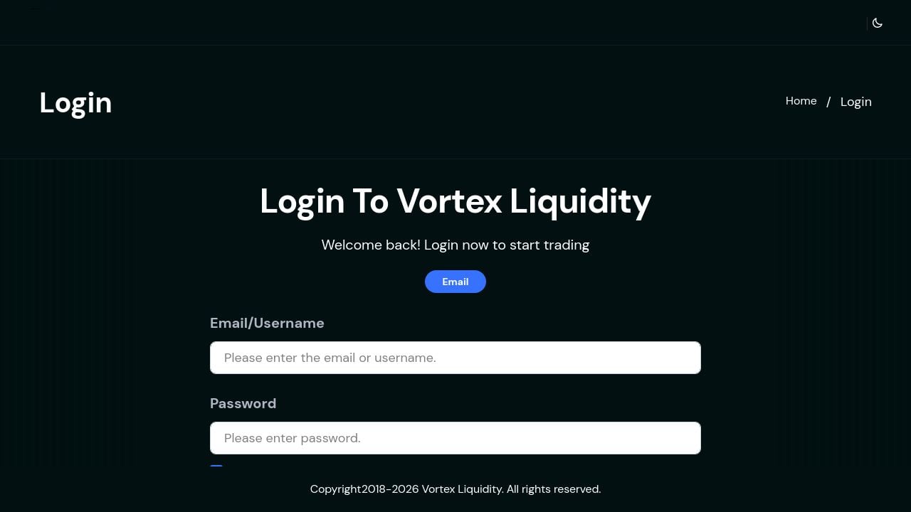 Screenshot of Vortliq.net