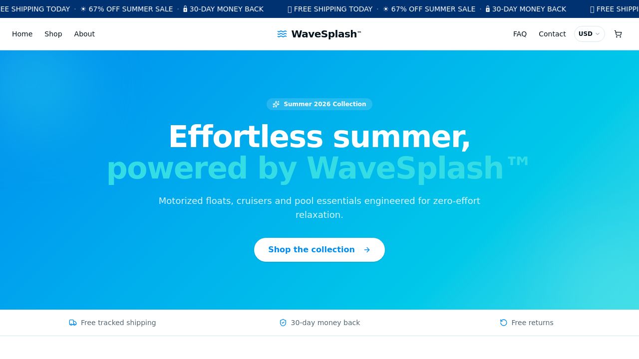 Screenshot of Wave-splash.com