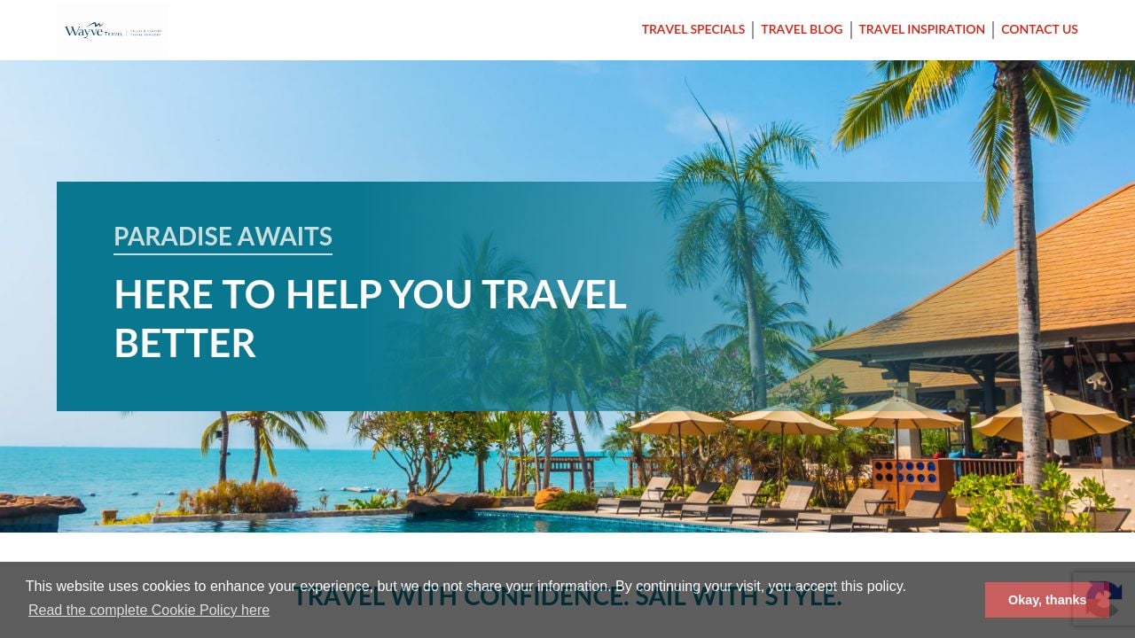 Screenshot of Wayvetravel.com