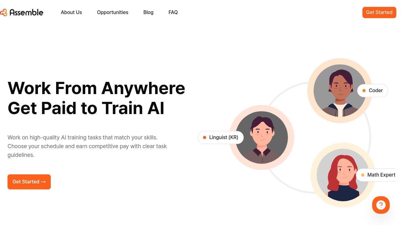 Screenshot of Weassemble.ai