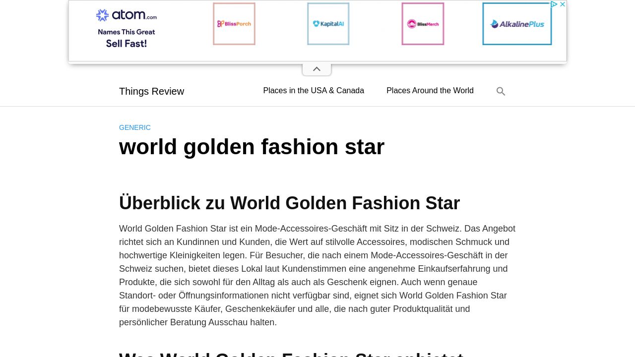 Screenshot of Worldgoldenfashionstar.shop