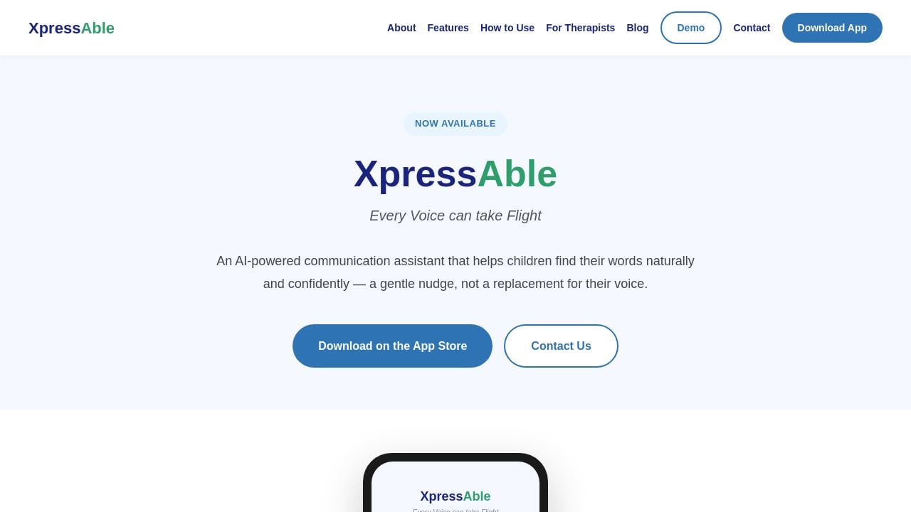 Screenshot of Xpressable.app