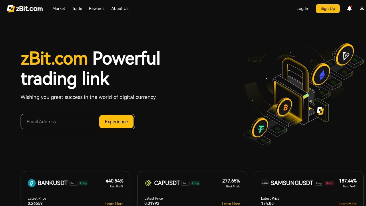 Screenshot of Zbit.com