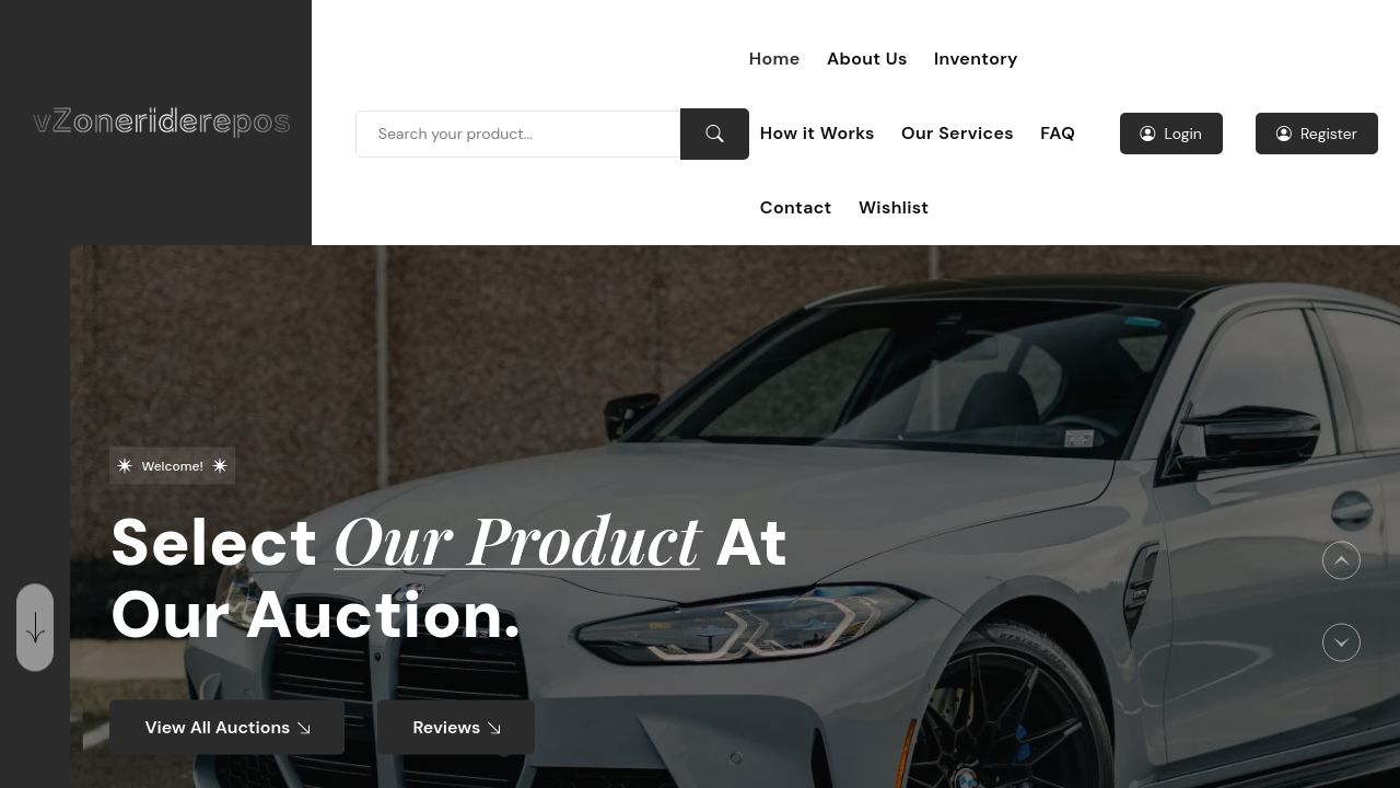 Screenshot of Zonerideproducts.com